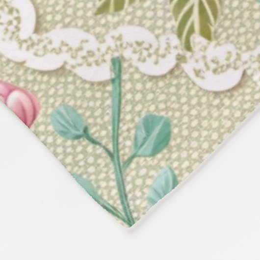 Customized Pattern Texture Lace Floral Fleecedecke (Ecke)