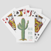 Customized Personalized Airbnb Playing Card Cactus Spielkarten (Rückseite)