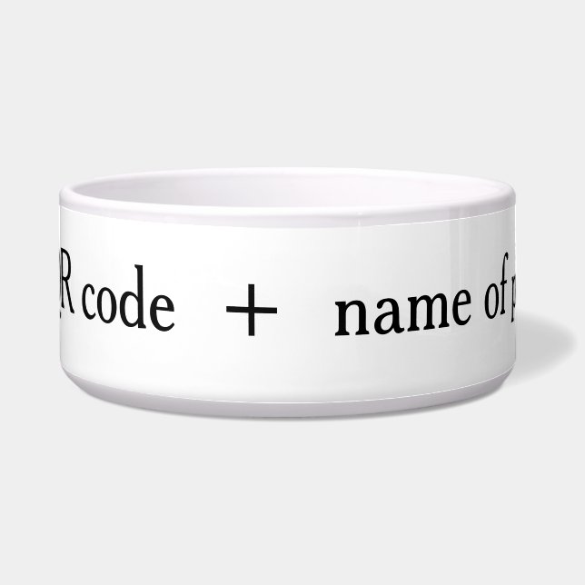 customized pet collar  napf (Vorderseite)