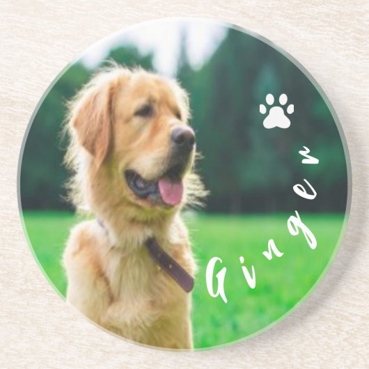 Customized Pet Photo Dog Lover with Photo Getränkeuntersetzer (Vorne)