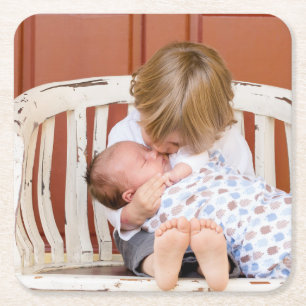 Customized Photo Personalized  Rechteckiger Pappuntersetzer