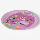 Customized PKXD Style Happy Birthday Paper Plate Pappteller (Schrägansicht)