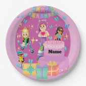 Customized PKXD Style Happy Birthday Paper Plate Pappteller (Vorderseite)
