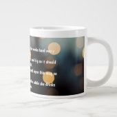 Customized Poem on Birthday Mug Jumbo-Tasse (Rechts)