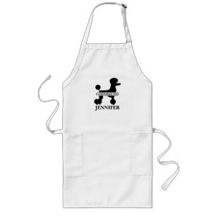 Customized Poodle Pet Groomer Apron Lange Schürze
