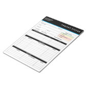 Customized Project Status Report Template Notepad Notizblock (angewinkelt)