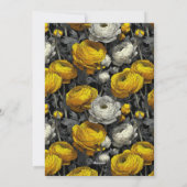 Customized Ranunculus Luxury First Birthday Gift Einladung (Rückseite)