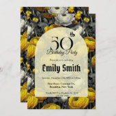 Customized Ranunculus Luxury First Birthday Gift Einladung (Vorne/Hinten)