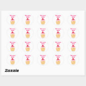 Customized*Raspberry Kuchen-Aufkleber-Buch Runder Aufkleber (Blatt)