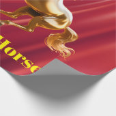 Customized Red & Gold Festive Chinese New Year Geschenkpapier (Ecke)