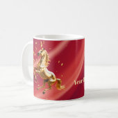 Customized Red & Gold Festive Chinese New Year Kaffeetasse (Vorderseite Links)