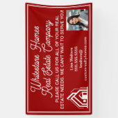 Customized Red Real Estate Company Marketing Banner (Vertikal)
