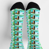 Customized Retro Vintage camper Socken (Oben)