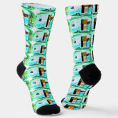 Customized Retro Vintage camper Socken (Gewinkelt)