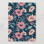 Customized Rose Inspired Adult Birthday Einladung (Rückseite)