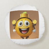 Customized round pillow cover, adding a fun . rundes kissen (Rückseite)