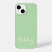 Customized Simple Stylish Modern Minimal Monogram  iPhone Hülle (Rückseite)