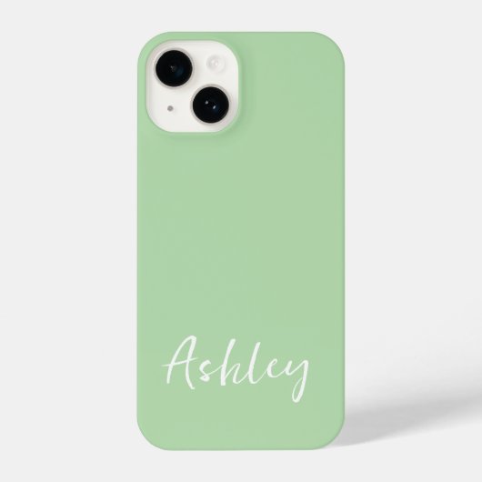 Customized Simple Stylish Modern Minimal Monogram  iPhone Hülle (Rückseite)