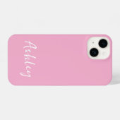 Customized Simple Stylish Modern Minimal Monogram  iPhone Hülle (Rückseite (Horizontal))