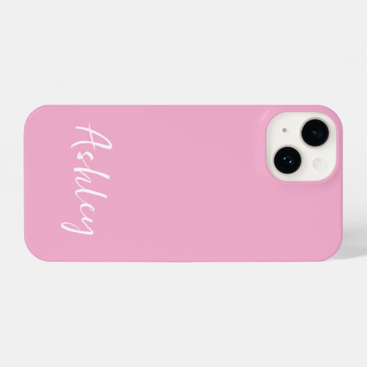 Customized Simple Stylish Modern Minimal Monogram  iPhone Hülle (Rückseite (Horizontal))