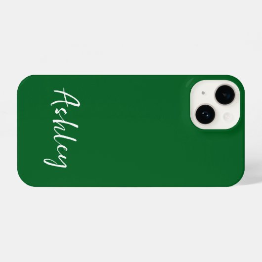 Customized Simple Stylish Modern Minimal Monogram  iPhone Hülle (Rückseite (Horizontal))