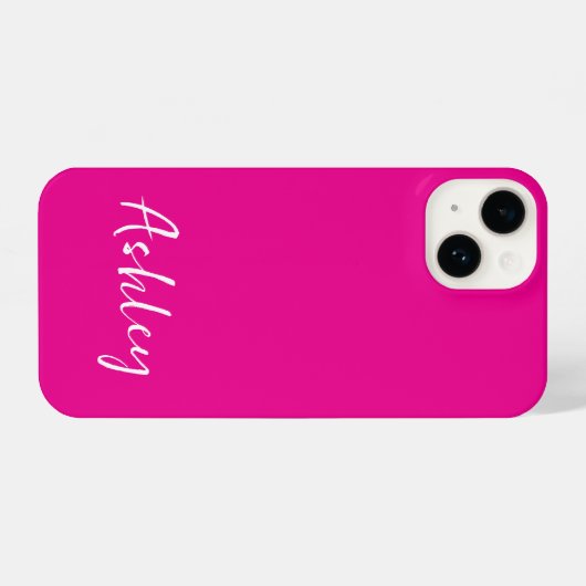 Customized Simple Stylish Modern Minimal Monogram  iPhone Hülle (Rückseite (Horizontal))