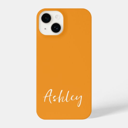 Customized Simple Stylish Modern Minimal Monogram  iPhone Hülle (Rückseite)