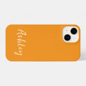 Customized Simple Stylish Modern Minimal Monogram  iPhone Hülle (Rückseite (Horizontal))