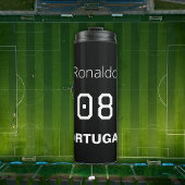 Customized Striker Varsity Name Number Soccer Thermosbecher