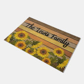 Customized Sunflower Decor, Garden Mat Fußmatte (Schrägansicht)