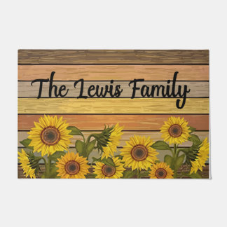 Customized Sunflower Decor, Garden Mat Fußmatte