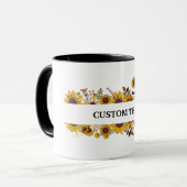Customized sunflower mug, Sunflower mug Tasse (Vorderseite Links)