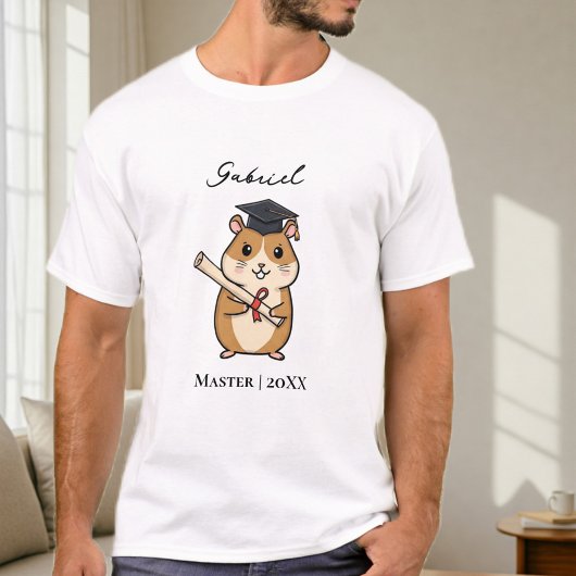 Customized T-shirt for master's graduation, gift