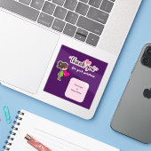 Customized Thank You Card for Your Purchase Labels (Laptop mit iPhone)