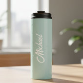Customized thermal bottle | Water bottle with name Thermosbecher