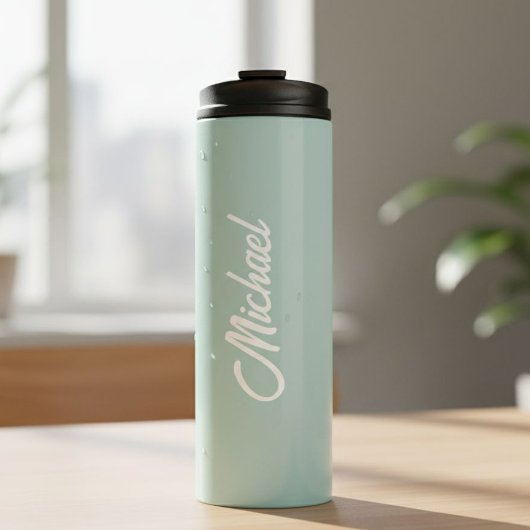Customized thermal bottle | Water bottle with name Thermosbecher