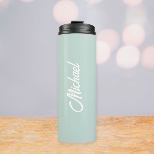 Customized thermal bottle | Water bottle with name Thermosbecher
