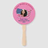 Customized USA Flag Map American Citizens 2 Foto Fächer (Rückseite)