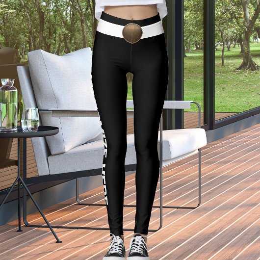 Customized White Black Pet Cat Lover Custom Made Leggings