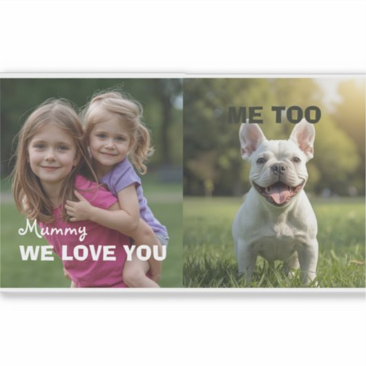 Customized with 2 and text aufkleber (Vorderseite)
