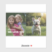 Customized with 2 and text aufkleber (Blatt)