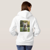 Customized with 2 and text hoodie (Schwarz voll)