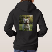 Customized with 2 and text hoodie (Rückseite)