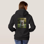 Customized with 2 and text hoodie (Schwarz voll)