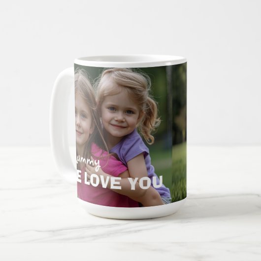 Customized with 2 and text kaffeetasse (Vorderseite Links)
