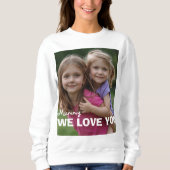 Customized with 2 and text sweatshirt (Vorderseite)