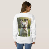 Customized with 2 and text sweatshirt (Schwarz voll)