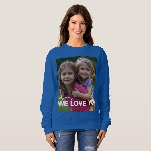 Customized with 2 and text sweatshirt (Vorne ganz)