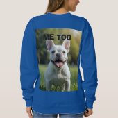 Customized with 2 and text sweatshirt (Rückseite)