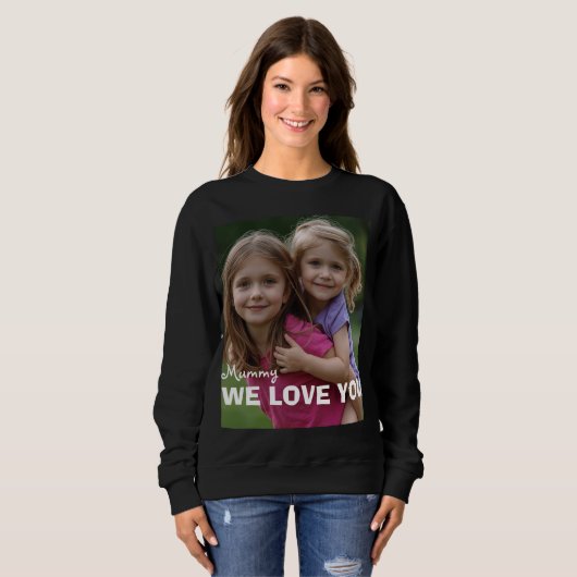 Customized with 2 and text sweatshirt (Vorne ganz)